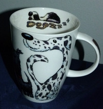 Roy Kirkham Dogs Mug Dogzzzz Fine bone china 2007 VGC 4.1/2" x 3.1/2"