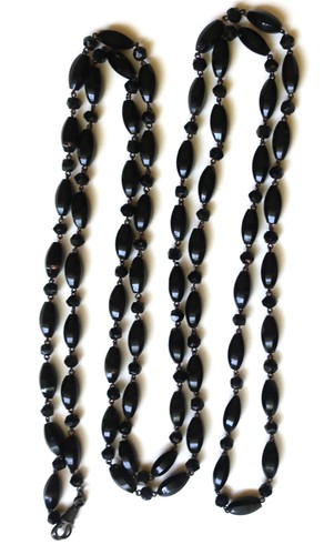 Antique victorian whitby jet - antique,