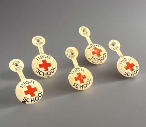 Vintage high school red cross - vintage,
