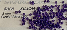 Swarovski Crystal Beads - 1440 Beads - 3mm Bicone - Purple Velvet - Large Pack
