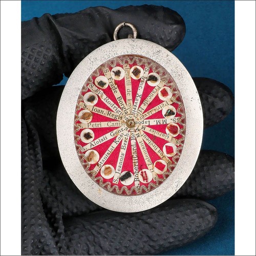 Antique jesuit reliquary with - antique,