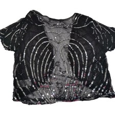 Wallis Black Silver Sequin