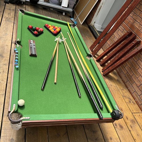 Pot black pool table - black,
