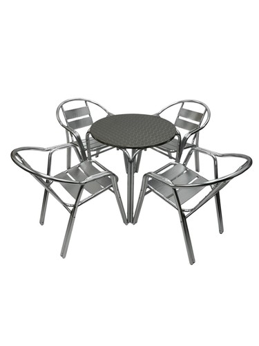 Aluminium tables chairs - aluminium,