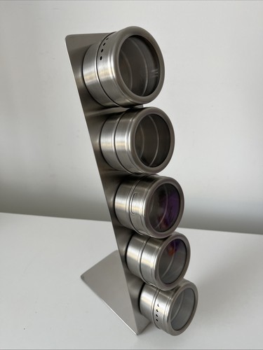 Magnetic spice rack stainless - spice,