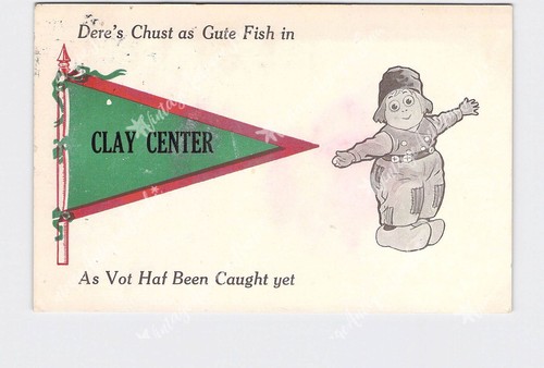 Ppc postcard kansas - ks, clay