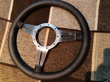 Genuine Moto Lita Steering Wheel - semi dished Leather Steering Wheel 14 inch