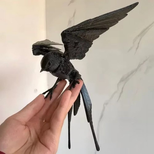Multi jointed printed - multi-jointed, bird