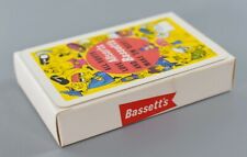 VINTAGE BASSETT ALLSORTS PLAYING CARDS NEW SEALED OLD SHOP STOCK c1960