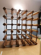 Vintage Wine Rack Wood & Metal