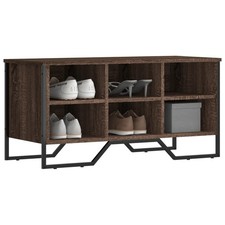WALPLUS Shoe Cabinet Brown Oak