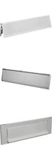 SATIN ALUMINIUM -Front door Internal External letter box postal plate cover