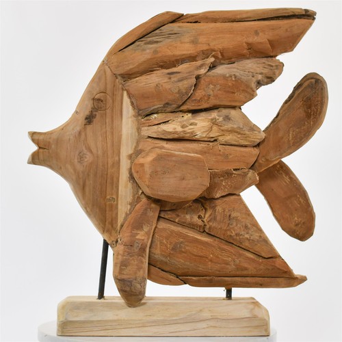 Driftwood fish ornament - driftwood,