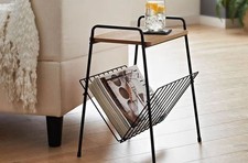 Small Side Table Magazine Rack