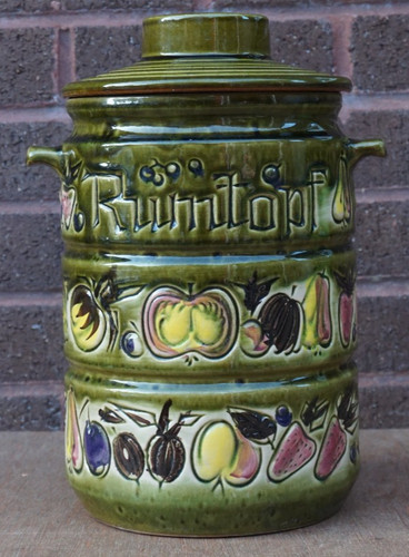West german rumtopf jar with - german,