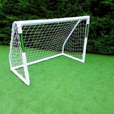 ZEEGO Football Goal 6ft x 4ft Kids Goal PVC Garden Goals/Match Game