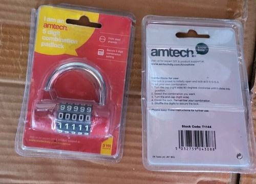Combination padlock digit - combination,