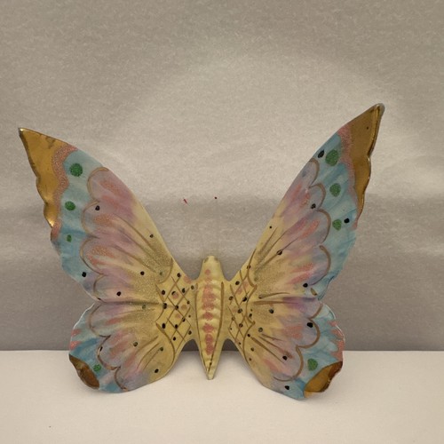 Hand painted ceramic butterfly - hand,