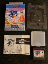 Sonic The Hedgehog , SEGA Game Gear, 1991 Complete With Manual, Box ,Inlay, Case