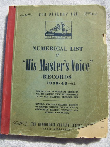 1939 hmv his masters voice - 1939-41,
