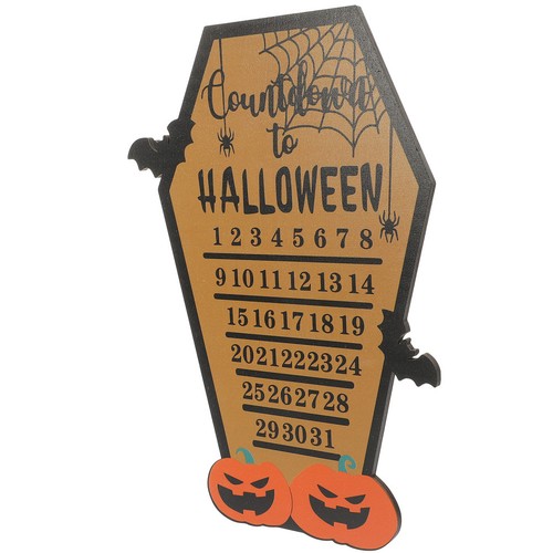 Wooden halloween countdown - wooden,