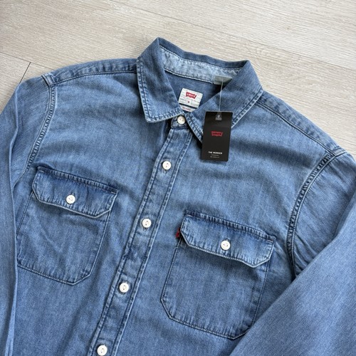Bnwt levi denim - shirt, blue