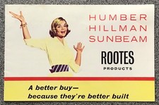 ROOTES HILLMAN Humber SUNBEAM USA Car Sales Brochure For 1960 #8130/EX/USA