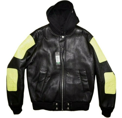 Diesel brando leather jacket - leather,