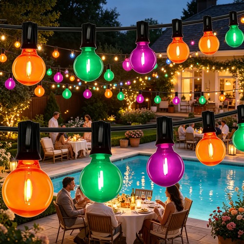 60m festoon garden lights - festoon,