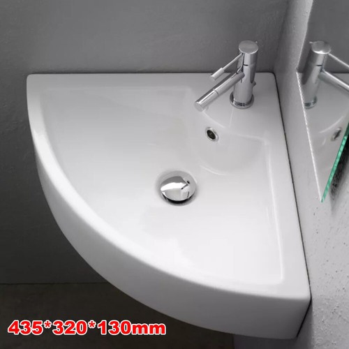 Small quarter corner basin - small,