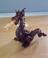 PAPO Fantasy Medieval Fire Breathing Red Dragon Toy Figure New