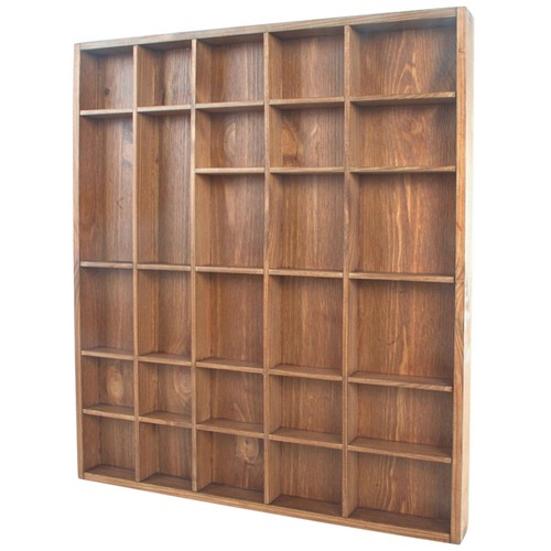 Wooden display shelf - wooden,