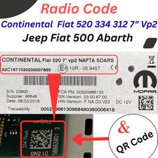 Unlock Code for Jeep Fiat 500