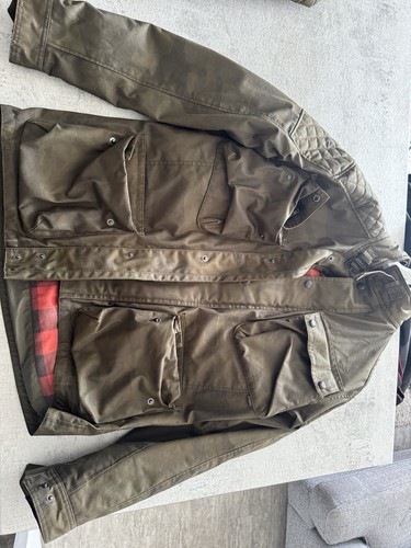 Triumph waxed jacket camo - jacket, xl