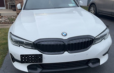 Front Bumper Tow Hook License Plate Mount Bracket For BMW 3 Series 2019-2025 New