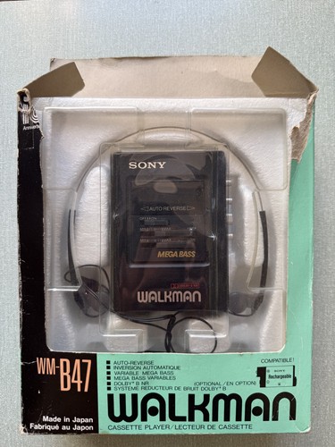 Vintage sony walkman - wm-b47, /