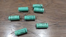 7 x Vintage Plessey Electrolytic Capacitors 100μF 63V
