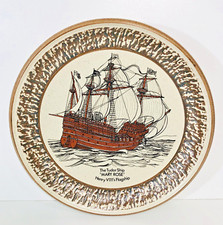 Purbeck Pottery Mary Rose, Great Ships of Britain, Collectors Stoneware Plate