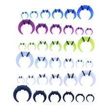 Ear Stretcher Acrylic Pincher Taper Buffalo Bull Horn Plug