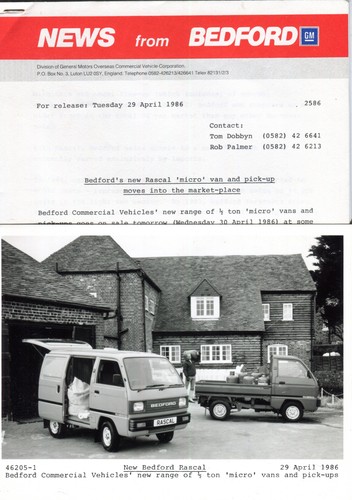 Bedford rascal 1986 - bedford, uk