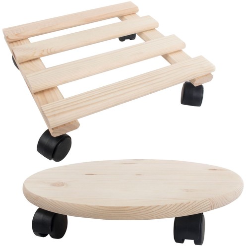 Wooden pot mover round or - /,