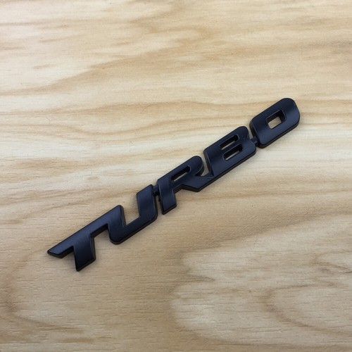 1pc black turbo letters - 3d,