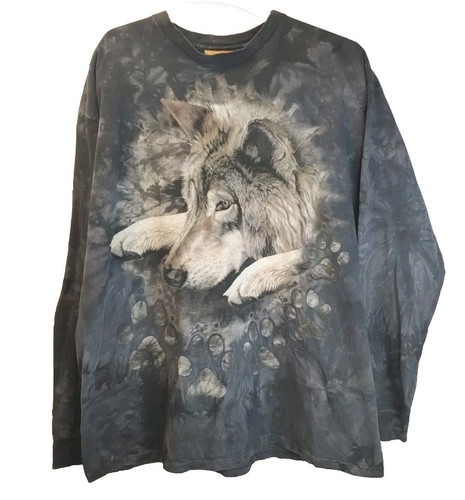 The mountain grey wolf graphic - mountain,