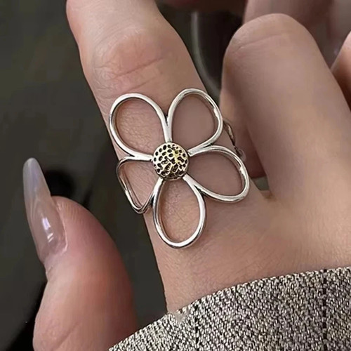 925 sterling silver flower - silver,