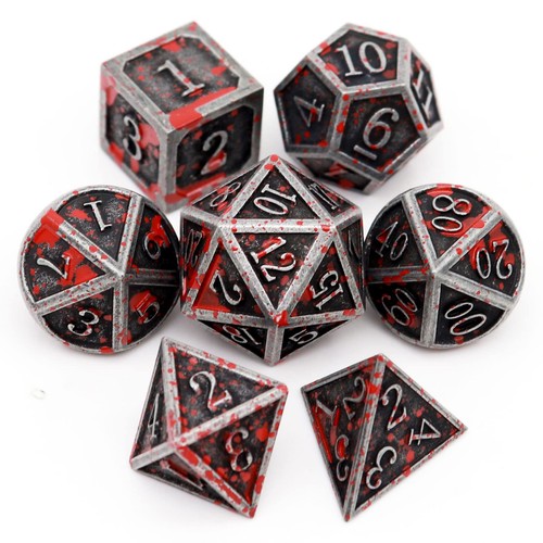 Metal dnd dice set pcs - set,, 7