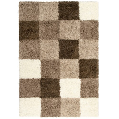 Cream brown checked thick - &,