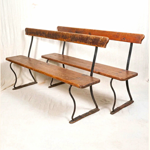 Vintage pine and cast - and,