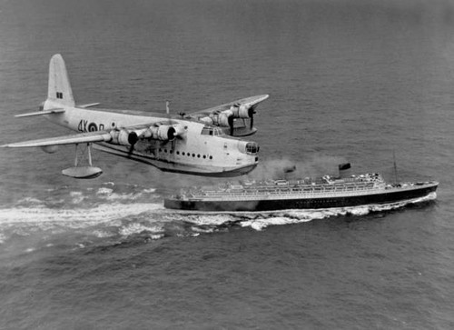 Sunderland flying boat coastal