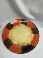 Vintage Woods Ivory Ware Orange Brown Yellow Ceramic Plate