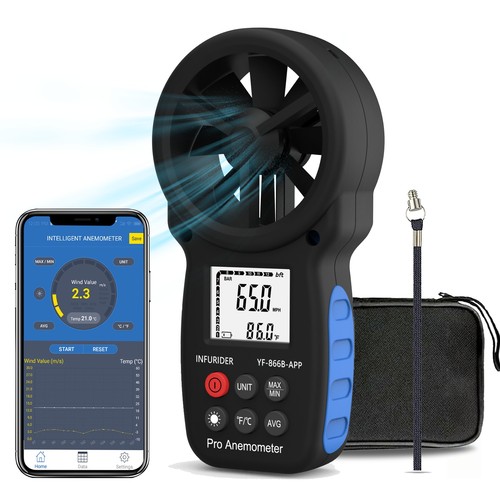 Digital bluetooth anemometer - digital,